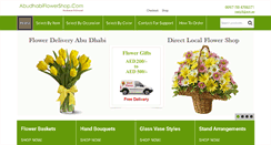 Desktop Screenshot of abudhabiflowershop.com