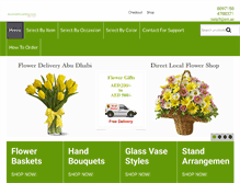 Tablet Screenshot of abudhabiflowershop.com